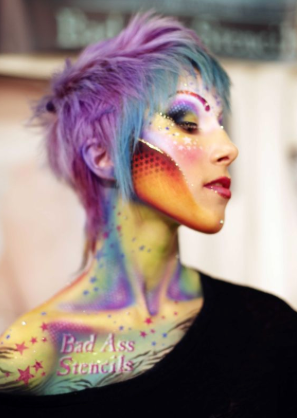 BAM Face Paint Stencils by Andrea O'Donnell