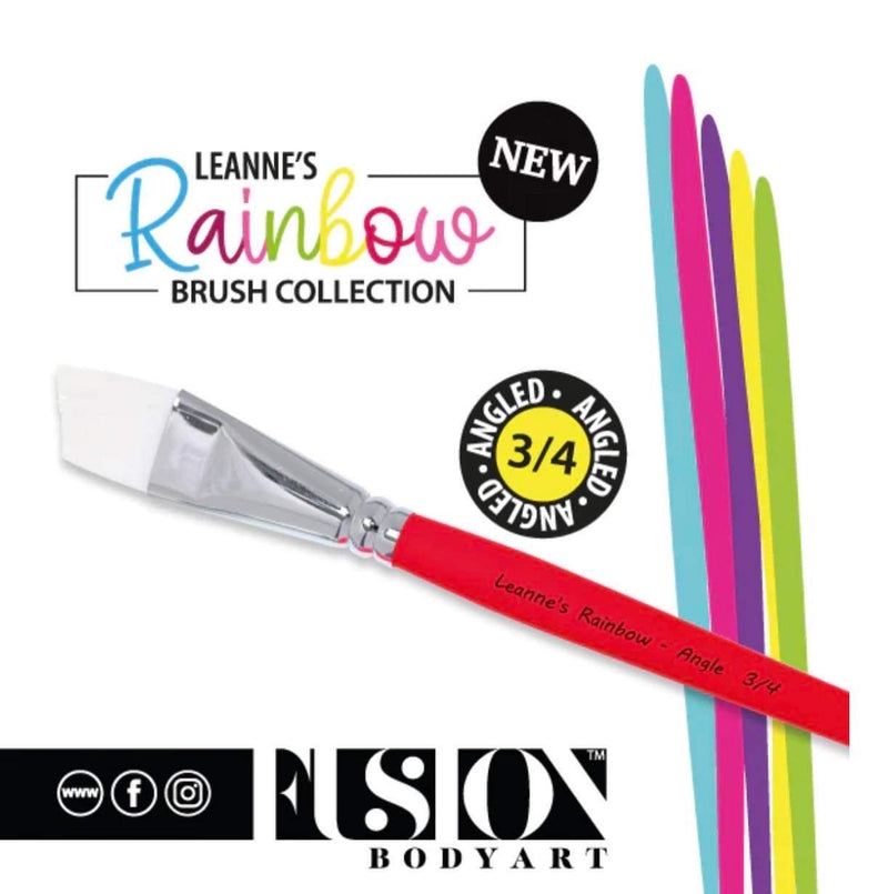 Leanne’s Rainbow Brush Collection - 3/4 Inch Angle