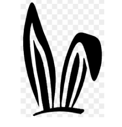 TAG Bunny Ears 2 Glitter Tattoo Stencil