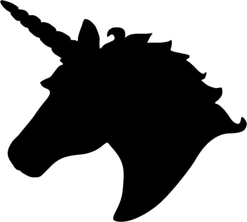 Tag Unicorn Head 2 Glitter Tattoo Stencil
