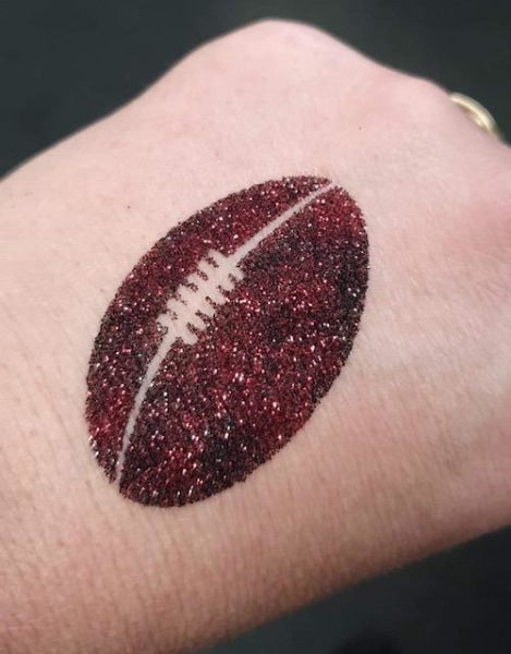 Footy Glitter Tattoo Stencil Tag - Symbols & Signs