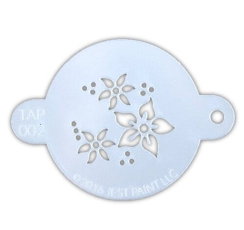 Tap Stencil Flowers