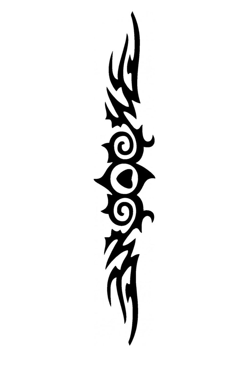 Tribal Glitter Tattoo Stencil