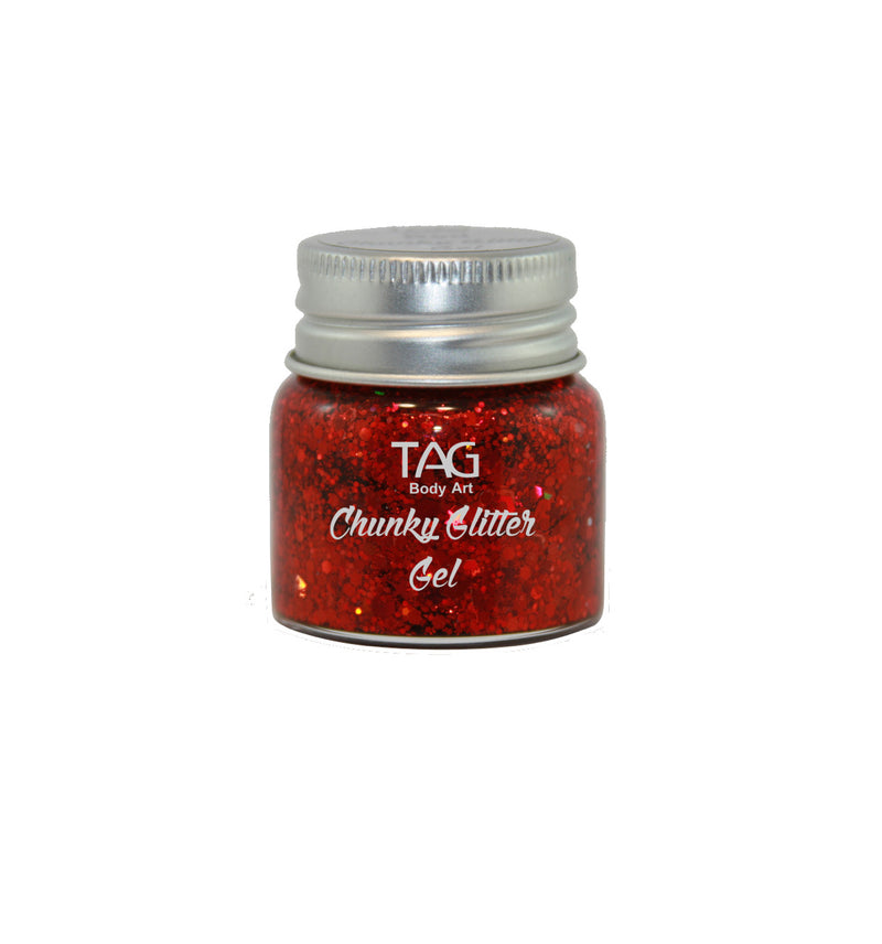 TAG Chunky Glitter Gel 20gm - 9 Colours