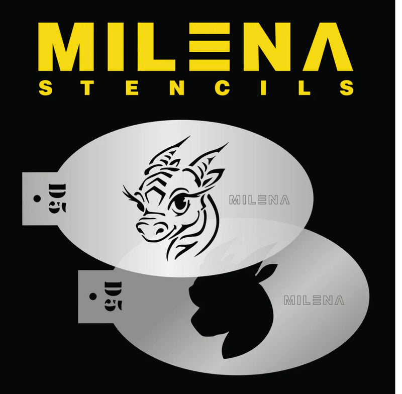 Milena Cute Dragon Stencil