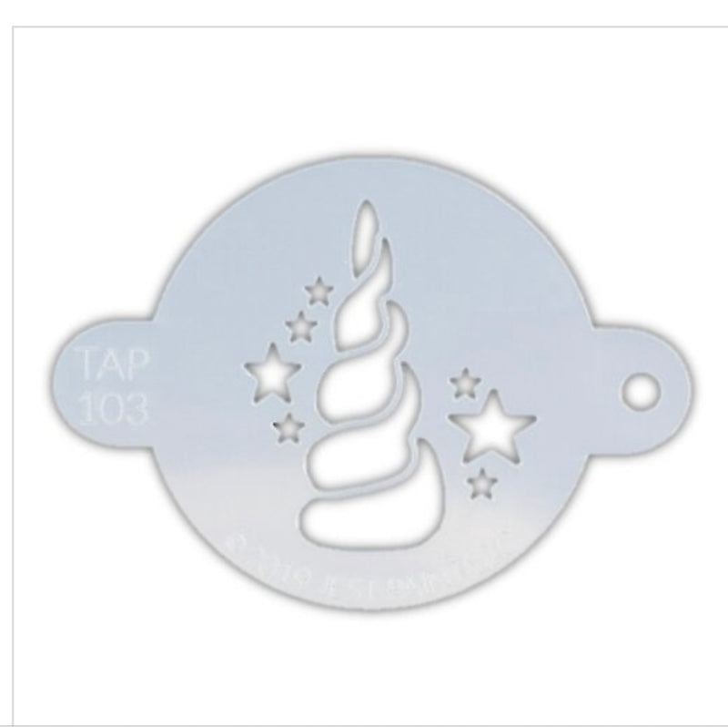 Tap Stencil Unicorn Horn