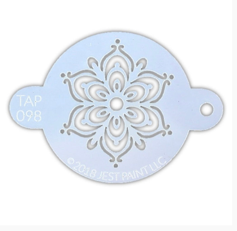 Tap Stencil Flower Henna Style