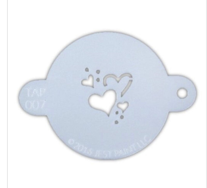 Tap Stencil Hearts