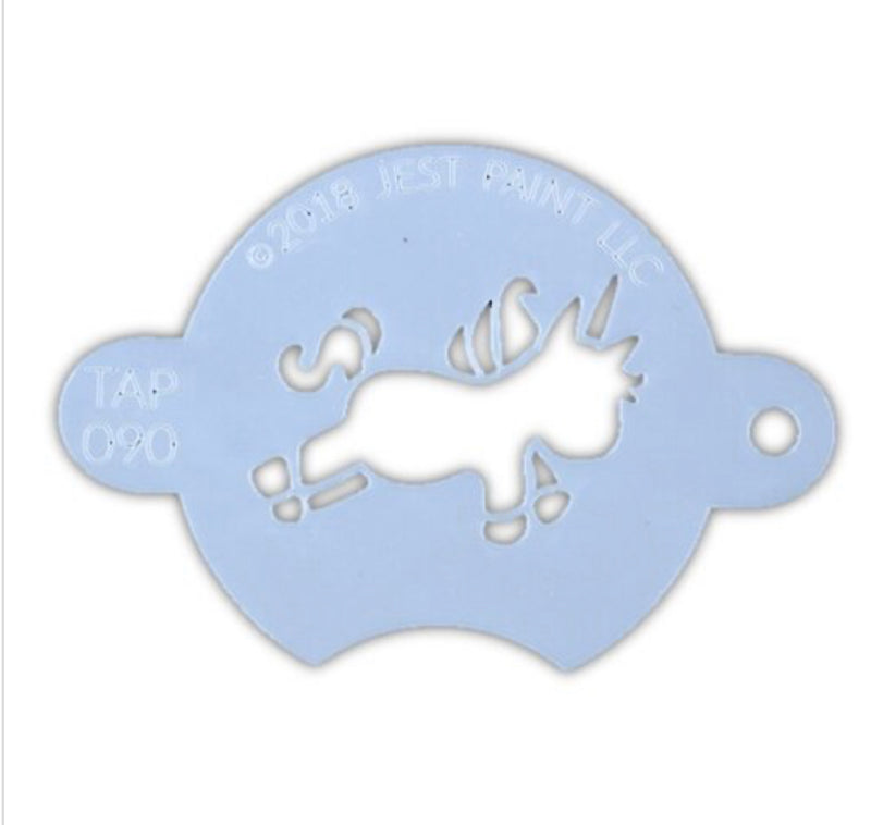Tap Stencil Jumping Unicorn