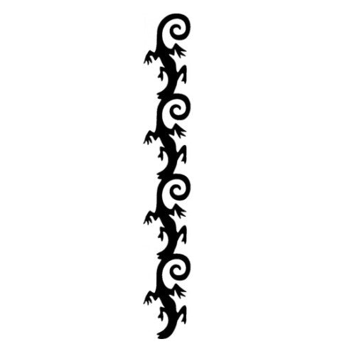 TAG Armband Lizards Glitter Tattoo Stencil