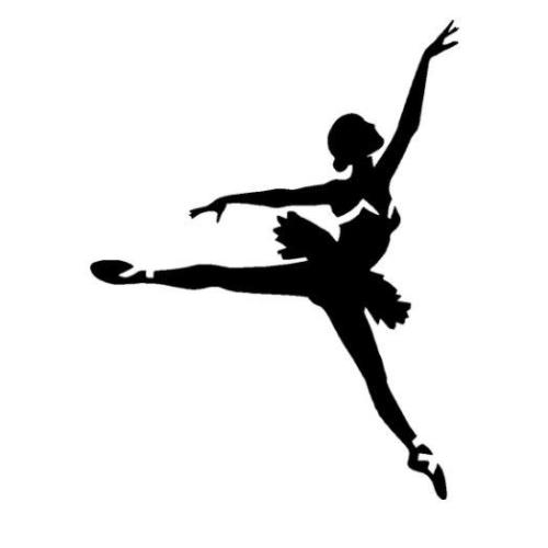 TAG Ballerina Glitter Tattoo Stencil