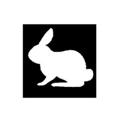 TAG Bunny Glitter Tattoo Stencil