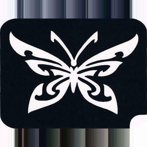 TAG Butterfly Tribal Glitter Tattoo Stencil