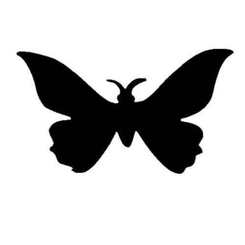 TAG Butterfly Two Glitter Tattoo Stencil