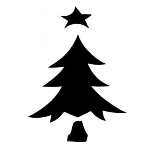 TAG Christmas Tree 1 Glitter Tattoo Stencil