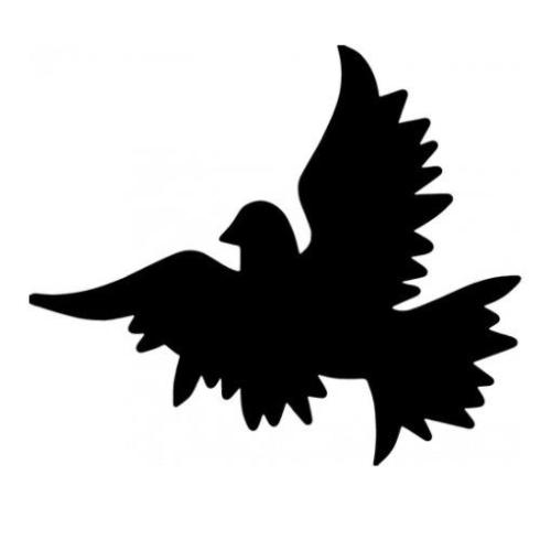 TAG Dove Glitter Tattoo Stencil