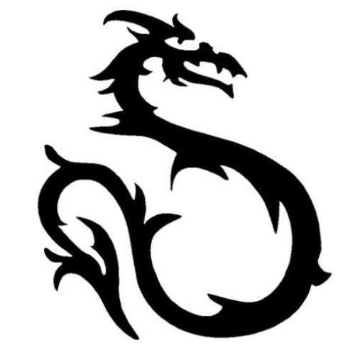 TAG Dragon Belly Glitter Tattoo Stencil