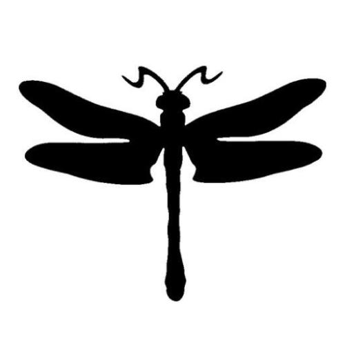 TAG Dragonfly Glitter Tattoo Stencil