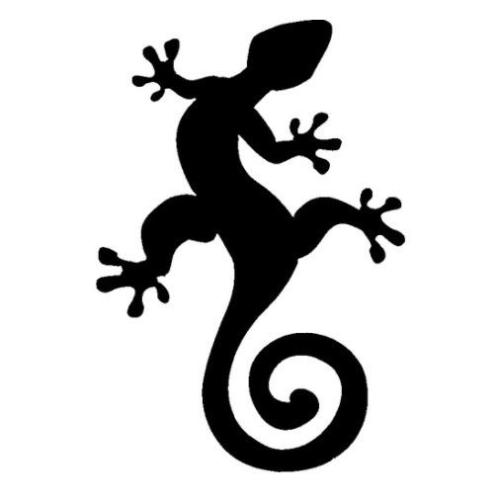 TAG Gecko Glitter Tattoo Stencil