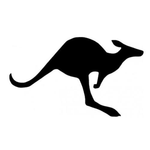 TAG Kangaroo Glitter Tattoo Stencil
