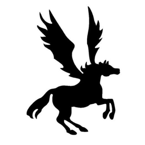 TAG Pegasus Glitter Tattoo Stencil