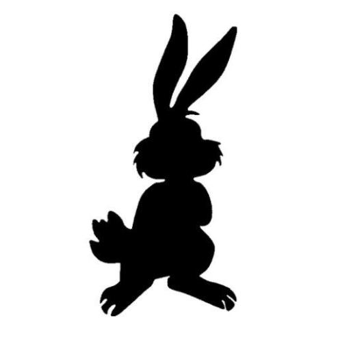 TAG Rabbit Glitter Tattoo Stencil