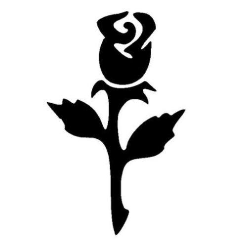 TAG Rose Bud Glitter Tattoo Stencil