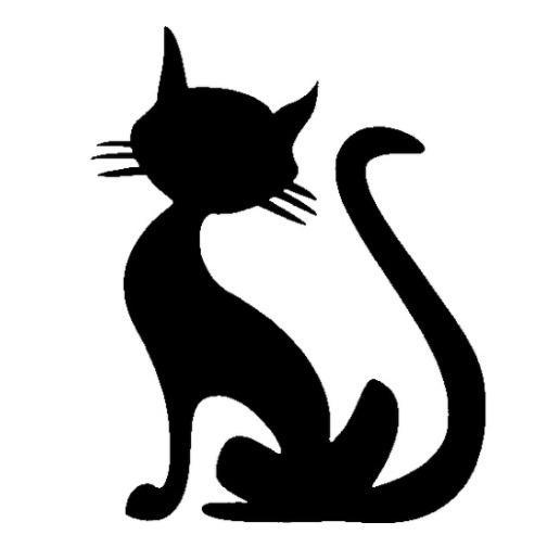 TAG Sitting Cat Glitter Tattoo Stencil