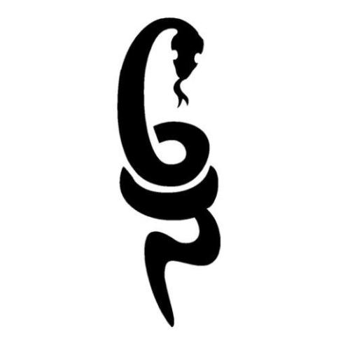 TAG Snake Coil Glitter Tattoo Stencil