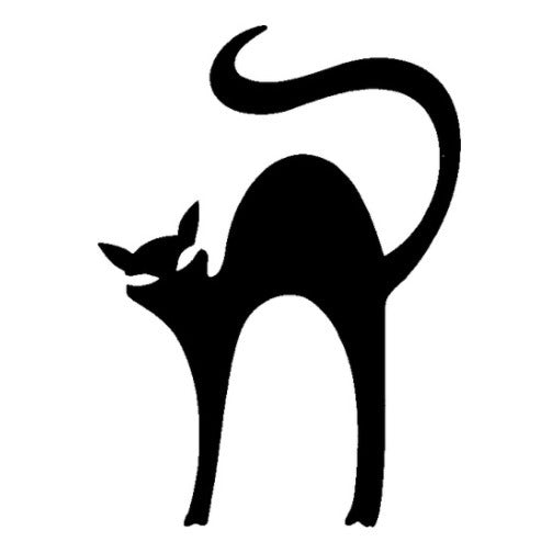 TAG Stretched Cat Glitter Tattoo Stencil
