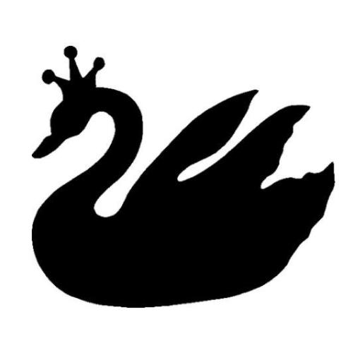 TAG Swan Glitter Tattoo Stencil