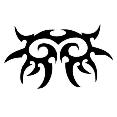 TAG Tribal Deco Glitter Tattoo Stencil