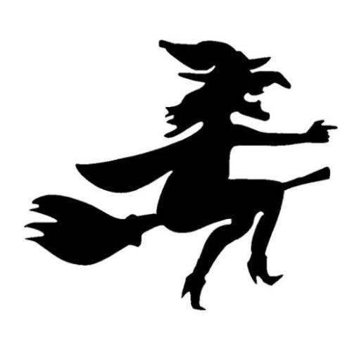 TAG Witch Glitter Tattoo Stencil