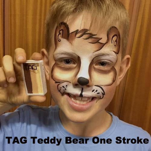 Tag Teddy Bear One Stroke Face Paint