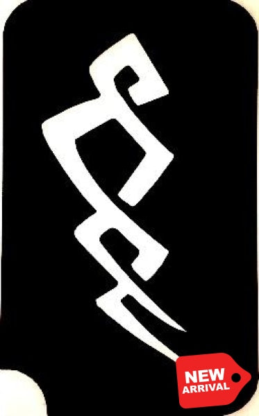 Lightning Glitter Tattoo Stencil Tag - Symbols & Signs
