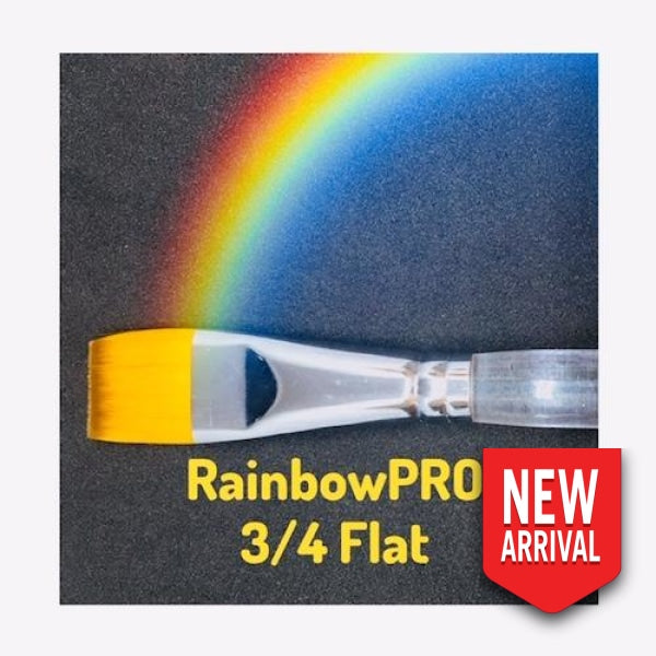 Rainbowpro 3/4 Inch Flat Brush