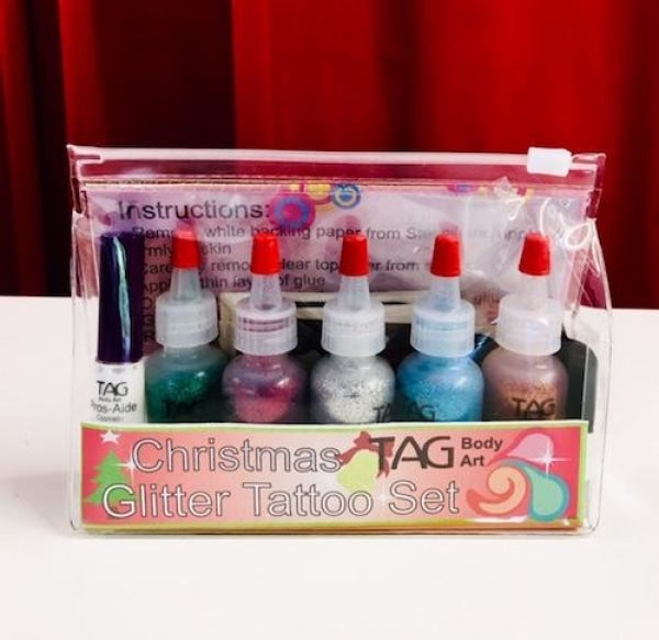 Tag Christmas Glitter Tattoo Kit Kits