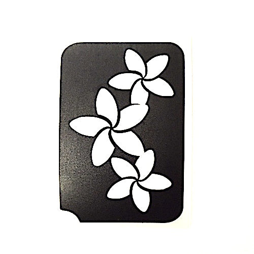 TAG Frangipani Glitter Tattoo Stencil