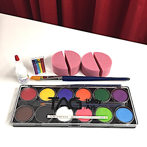 Beginners Face Painting Kit with One Stroke