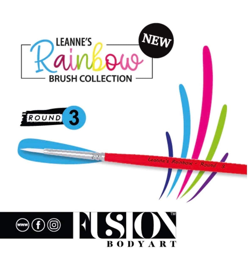 Leanne’s Rainbow Brush Collection - Round Brush Number 3