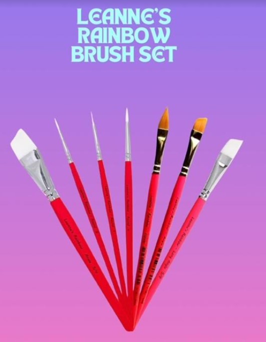 Leanne's Rainbow Brush Set