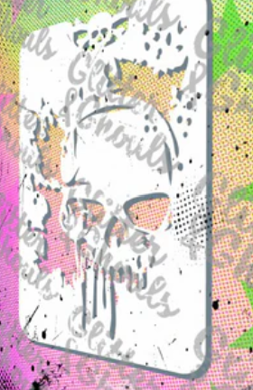 Skull Stencil Glitter and Ghouls