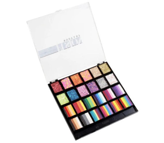 Rainbow Party Face Paint and Glitter Cream Palette - Fusion