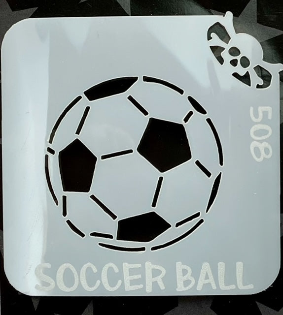Soccer Ball Stencil - Glitter and Ghouls