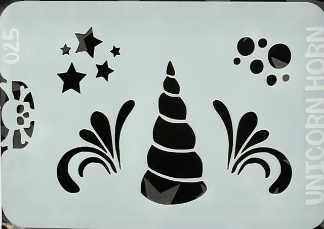 Unicor Horn Stencil Fancy - Glitter and Ghouls