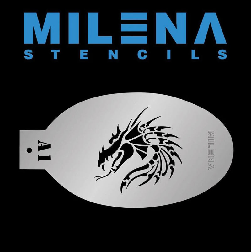 Milena Fierce Dragon Head Stencil