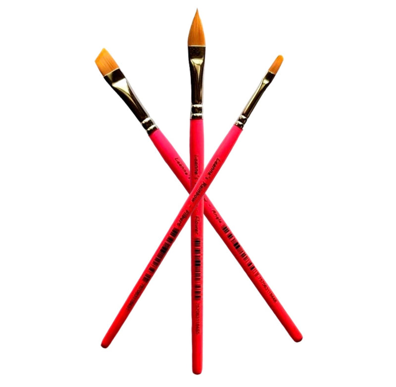 Leanne's Rainbow Brushes - 3pc Brush Set
