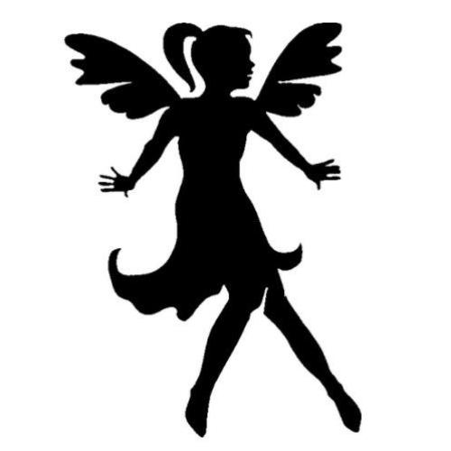TAG Fairy Flying Glitter Tattoo Stencil