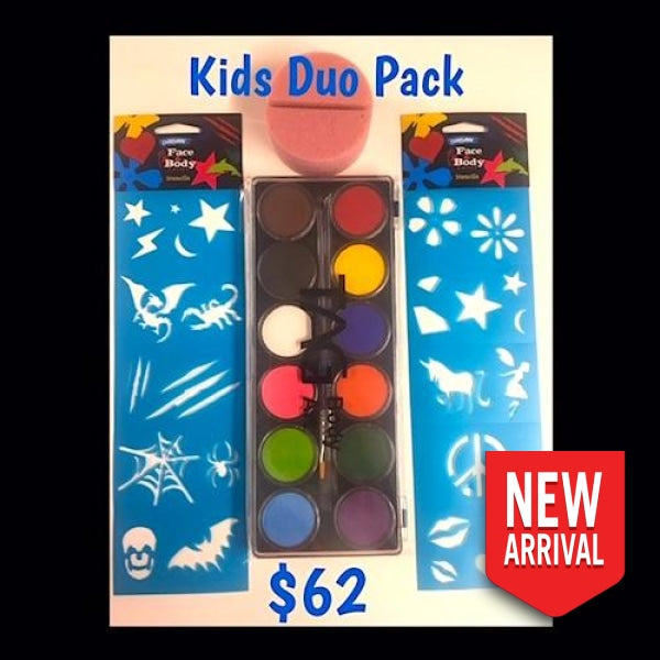 Kids Holiday Face Paint Super Pack - Duo Painting Kits