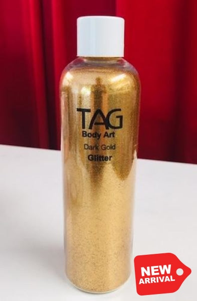 Tag Cosmetic Grade Puff Glitter - Dark Gold 15Ml